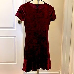 Forever 21 Red Velvet Minidress